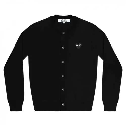 PLAY Women’s Cardigan Black Emblem – Black