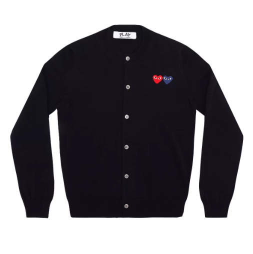 PLAY Women’s Cardigan Navy – Double Emblem Classic