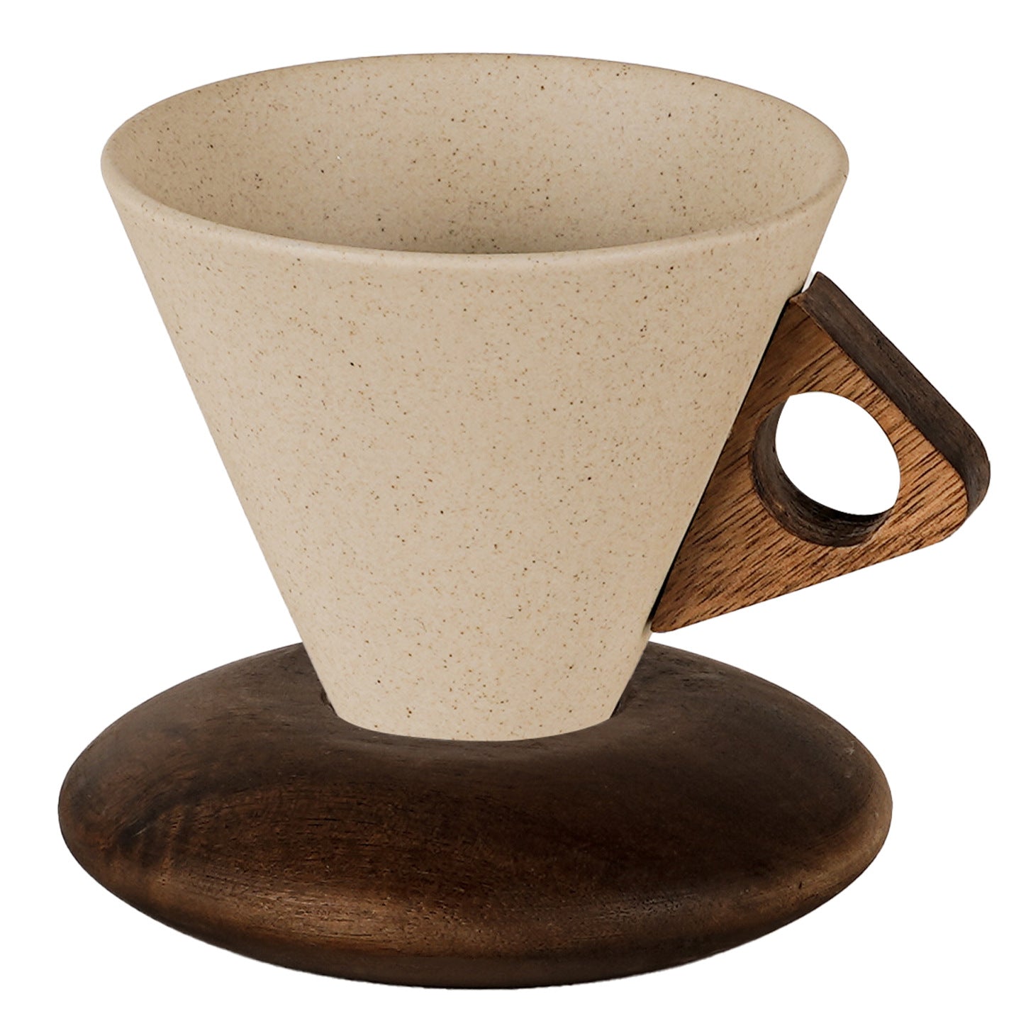 Tasse à café en céramique de style minimaliste et texturé