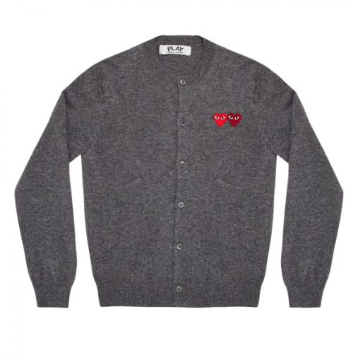 CDG PLAY Women’s Grey Cardigan